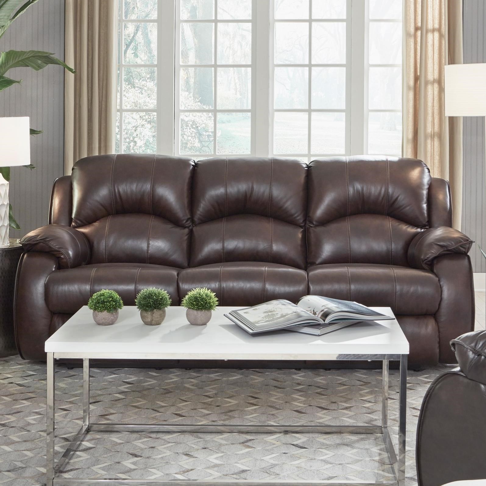 Power headrest reclining shop sofa